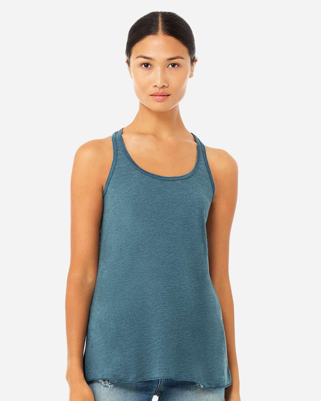 BELLA + CANVAS Women’s Flowy Racerback Sleeveless Tank – Summer Top for Casual Wear